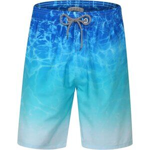 ✨Men's Blue Swim Trunks Bathing Suit Swimming Shorts Mesh Lining Beach Swimwear